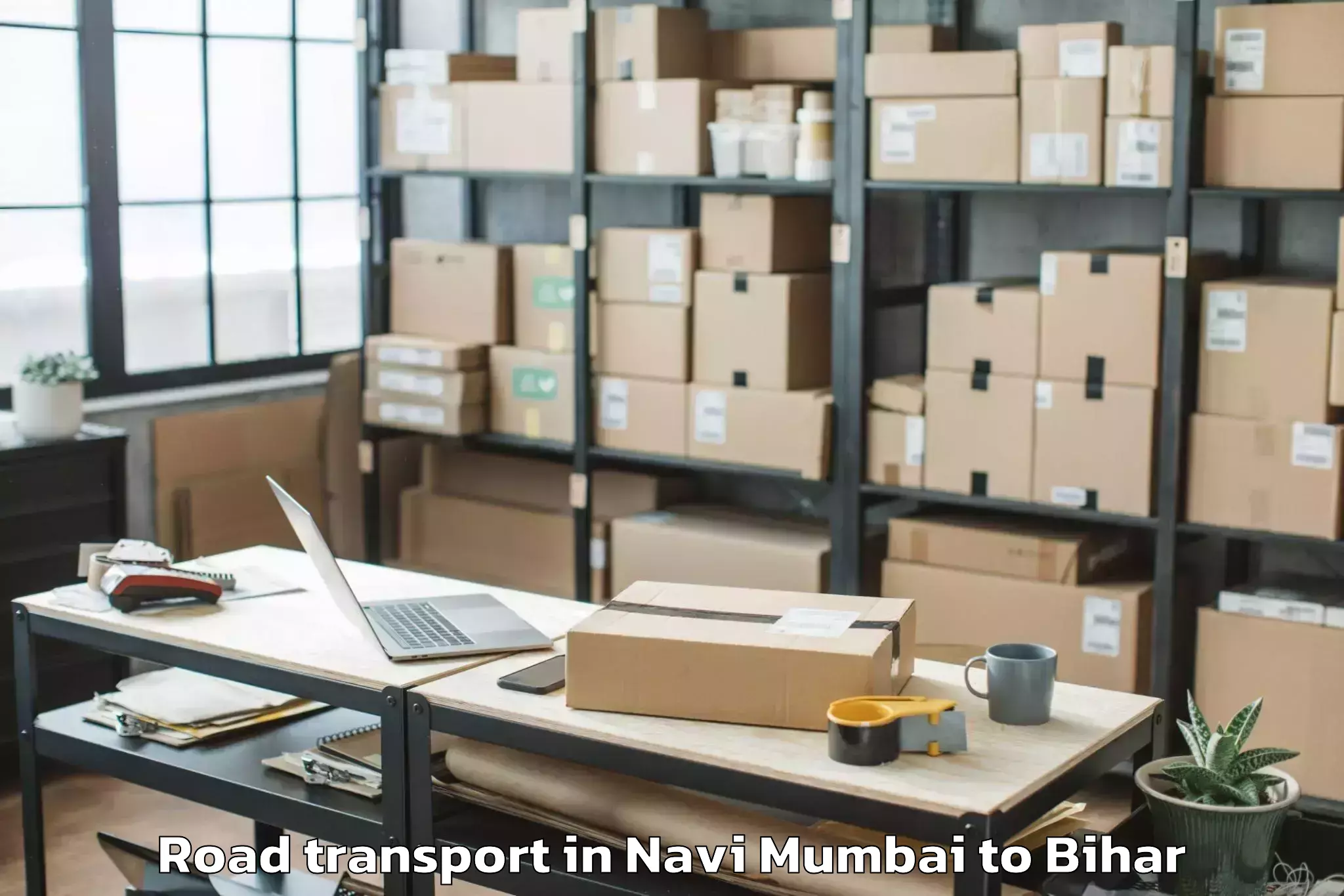 Top Navi Mumbai to Tajpur Samastipur Road Transport Available